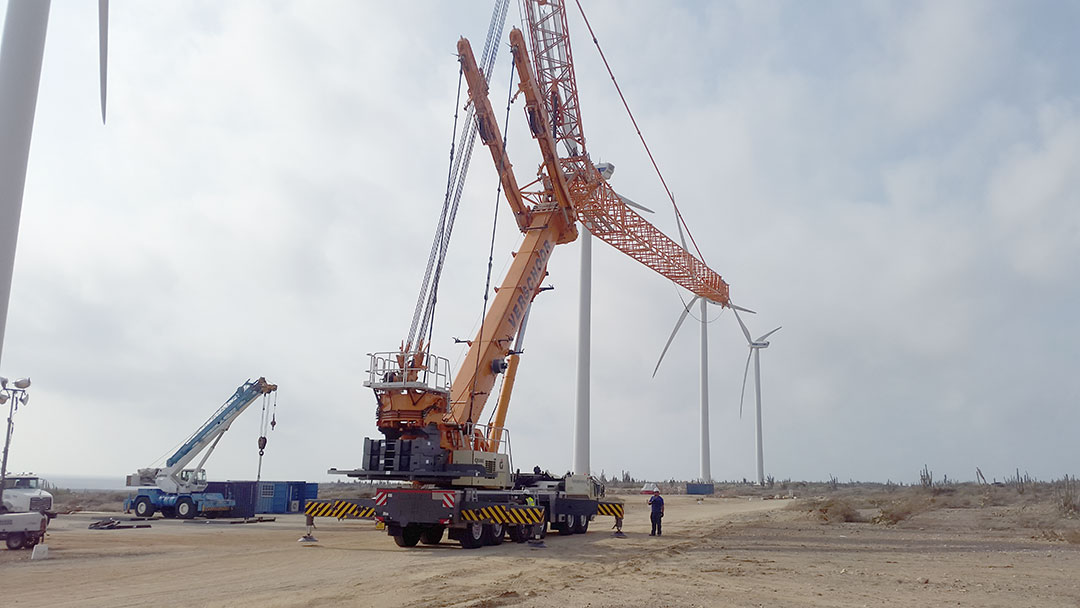 Vestas Vader Piet Aruba / 5x Gearbox change V90 3.0MW